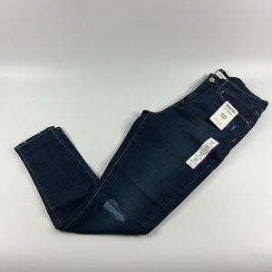 Levi Strauss Womens Signature Gold Mid-Rise Skinny Jeans Distressed 30x30 | 10M